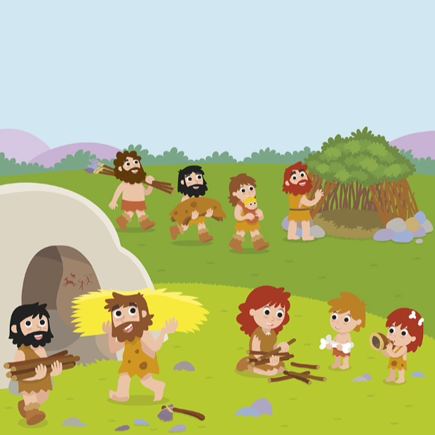 Cavemen scene