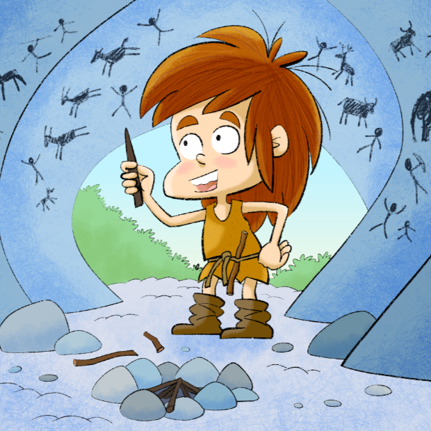 Van Rock the little cave artist